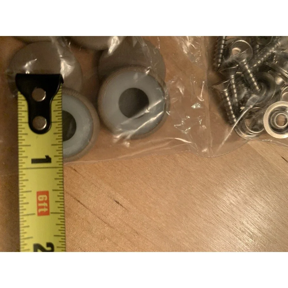 Beige Upholstery Snap Buttons And Covers 6 Count